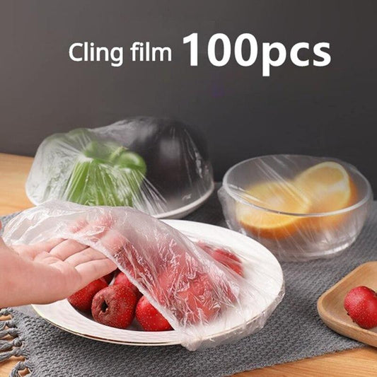 25-Piece Disposable Transparent Cling Film Wrap (Food Cover Plastic Wrap)