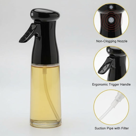 Non-Clogging Oil Spray Bottle with Ergonomic Trigger Handle & Suction Pipe Filter