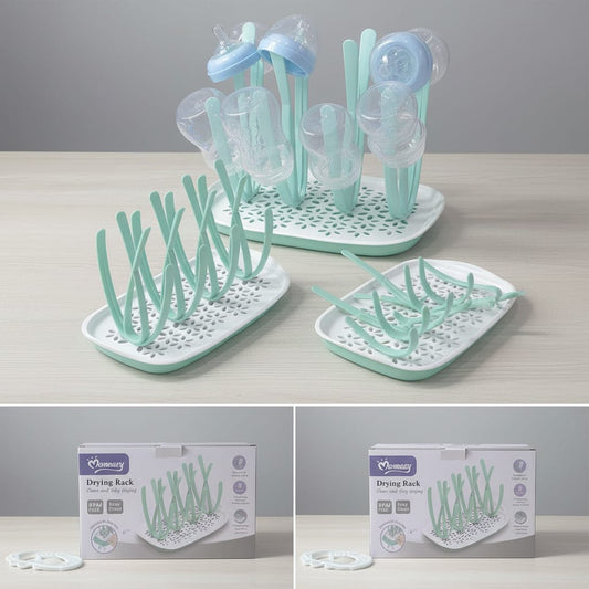 Momeasy Baby Bottle Drying Rack – 8 Bottle Capacity, BPA-Free, Clean & Tidy Drying System