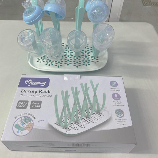 Momeasy Baby Bottle Drying Rack – 8 Bottle Capacity, BPA-Free, Clean & Tidy Drying System