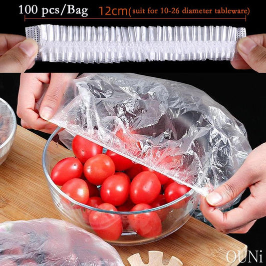 Reusable Silicone Food Cover Stretchable Bowl Lid Cling Wrap