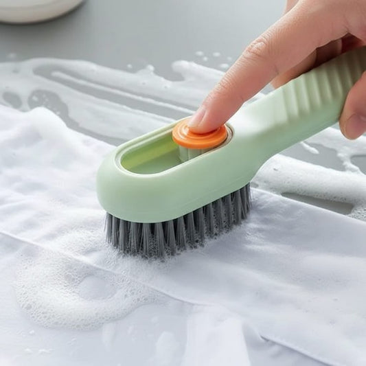 Soap Dispensing Scrub Brush with Soft-Grip Handle